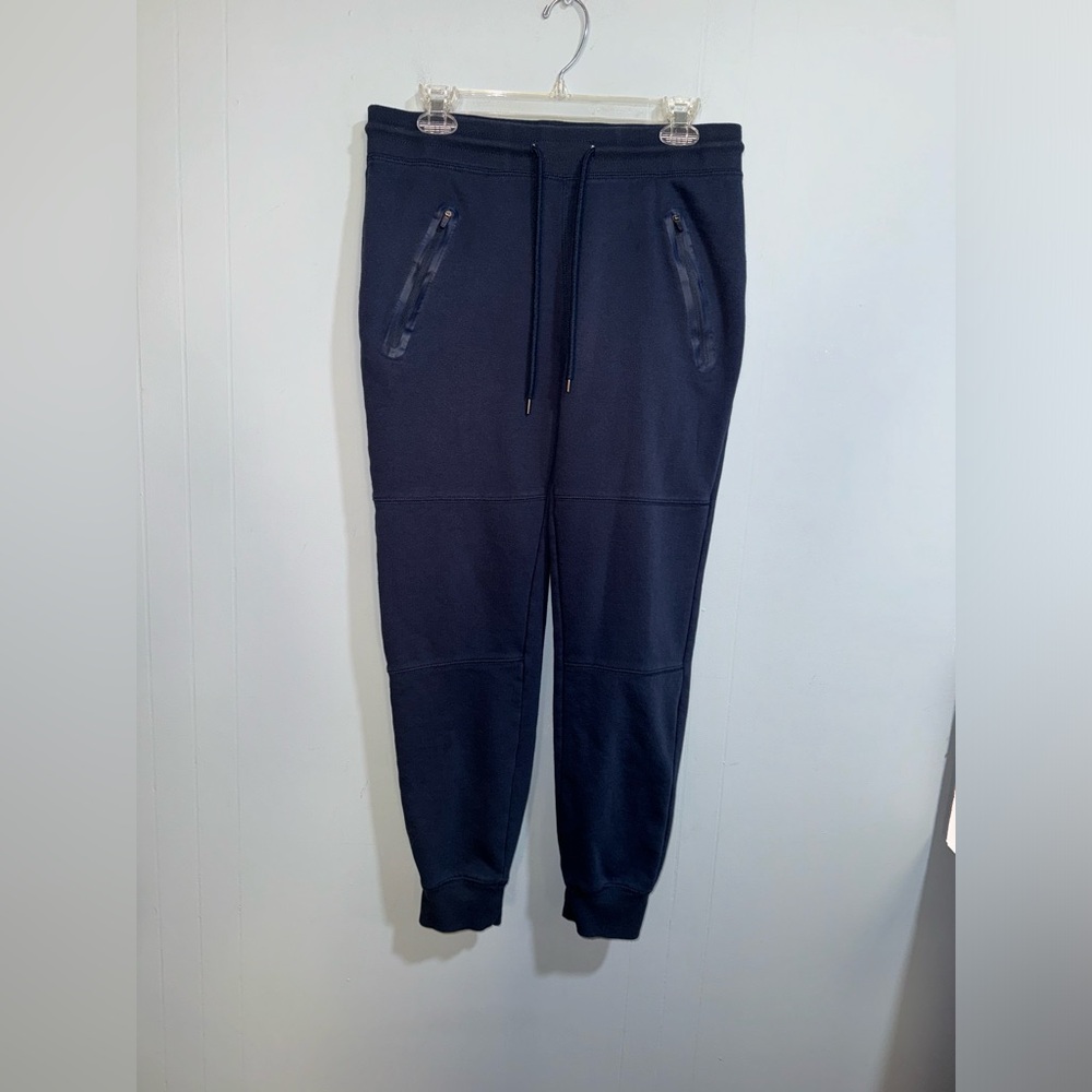 Mens Wicked Stitch Blue Sweatpants Size Medium Zipper Pockets